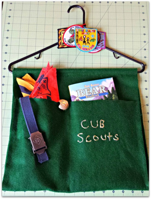 Cub\Boy\Scout BSA organizer hanger